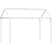 vidaXL Kinderbedhuisje 217x95,5x159 cm massief grenenhout wit