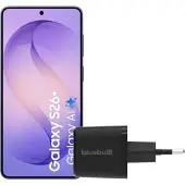 Samsung Galaxy S26 Plus 256GB Donkerblauw 5G + BlueBuilt Oplader 45 Watt Zwart