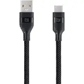BlueBuilt Usb A naar Usb C Kabel 1,5m Nylon Zwart