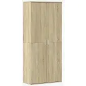 vidaXL Hoge kast 80x35x180 cm bewerkt hout sonoma eikenkleurig