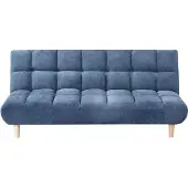 Beliani RISOR - Slaapbank - Blauw - Polyester