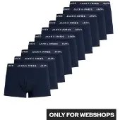 Jack & Jones Effen boxershorts heren mega multipack jacsolid 10-pack