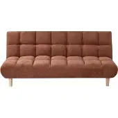 Beliani RISOR - Slaapbank - Goudbruin - Polyester