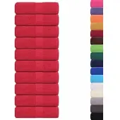 vidaXL Washandjes FROGN 10 st 30x30 cm 360 g/m² rood
