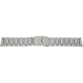 BEAR metalen band edelstaal 24 mm staal gesatineerd