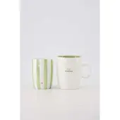 Zusss Cadeauset Koffiemok En Theemok You Are Fabulous - Verjaardag - Cadeau Keramiek Wit / Lichtgroen