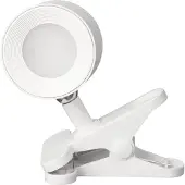 FH Lighting Klemlamp Magnetic, dimbaar, wit / opaal, Slaapkamer, Kunststof, Klemlamp
