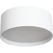 CMD LED plafondlamp 9093, Ø 12 cm, wit, IP44, metaal 9093, wit / opaal, Aluminium, Modern, LED plafondlamp