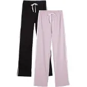 Bonprix Broek sering / zwart / wit