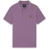Lyle & Scott Shirt lichtgrijs / lila