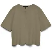 Vero Moda Gebreid vest 'VMMakenzie' olijfgroen