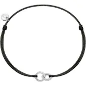 Glanzstücke Armband zwart / zilver