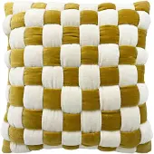 Fonq Knitt Sierkussen 50 x 50 cm - Mustard