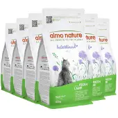 Almo Nature 6x Kattenvoer Droog Intestinal Help Lam 400 Gr