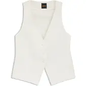 BOSS Modern-fit gilet met open rug Maat 32