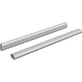vidaXL Kaststang 2 pcs Zilver 764 x 15 x 29 mm Aluminiumlegering