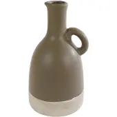 Coppens Vaas Nico S leem/beige aardewerk 16x15x28cm