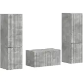 vidaXL Tv-meubelset 5 st Beton Grijs Bewerkt hout