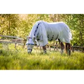 Horseware Vliegendeken Rambo Protector Met Hals Zilver-blauw - 160/213