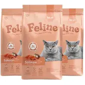 Hobby First 3x Kattenvoer Droog Adult Zalm 1,5 Kg