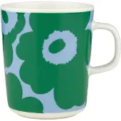 Marimekko Unikko mok 25 cl White-green-light blue