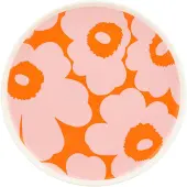 Marimekko Unikko bord Ø20 cm White-pink-orange