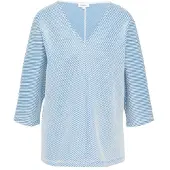 s.Oliver Sweatshirt lichtblauw / wit