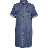Noisy May Blousejurk 'NEW SIGNE' blauw denim