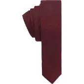 BOSS Micro Grid Jacquard Stropdas (Rood)
