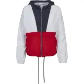 Urban Classics Tussenjas navy / vuurrood / wit
