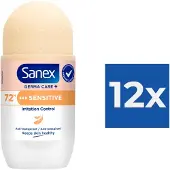 Sanex - Deodorant - Roller - pH Balance Dermo - Sensitive - 50ml x 12
