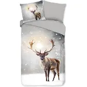 Pure Dekbedovertrek Micropercal Jeppe - grey 140x200/220cm