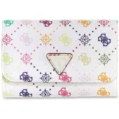 GUESS identiteitskaarthoesje Silia Passport Organizer Multi Logo veelkleurig