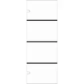 Balmani Senses Design douche draaideur links 90 x 210 cm Lined glas