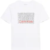 Calvin Klein Jeans Shirt 'PERFORATION' rood / zwart / wit