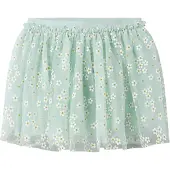 Name It Mini Rok 'NMFFloral' turquoise / goud / wit