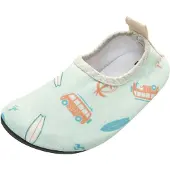 Playshoes Strand-/badschoen crème / turquoise / azuur / oranje