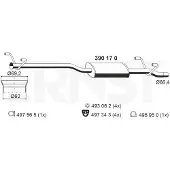 ERNST 390170 Uitlaat middendemper