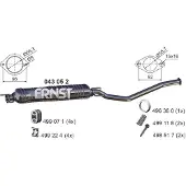 ERNST 043052 Uitlaat middendemper