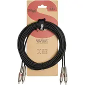 Stagg Twin RCA Phono to Phono Cable 6m