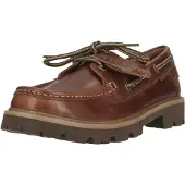 Clarks Shoes Veterschoen 'Cleyhill Boat' donkerbruin