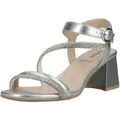 Nero Giardini Sandalen met riem zilver / transparant