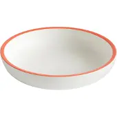 HAY Sobremesa Schaal Small | White|Red Rim