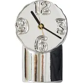 HK Living Retro keramiekklok 17,5 cm Chrome