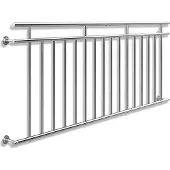 Monzana Balkonhek RVS 90x225cm