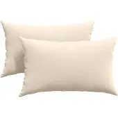 vidaXL Zitkussens 2 pcs Beige 50 x 30 cm Stof