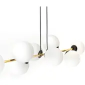 Euluna Glazen hanglamp Glassy, dimbaar, zwart, Woon-/ Eetkamer, Glas, Modern, hanglamp
