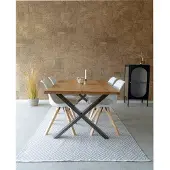 House Nordic Eetkamerstoel Bergen Wit - Set van 2