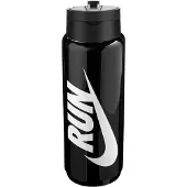 Nike TR Renew Recharge Run Rietje 680ml Waterfles (Zwart)