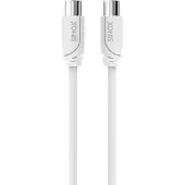 Sinox SELECT IEC (m) - IEC (m) coaxkabel | wit | 2 meter